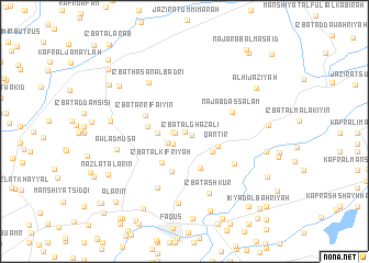 map of Tir‘at al Awqāf